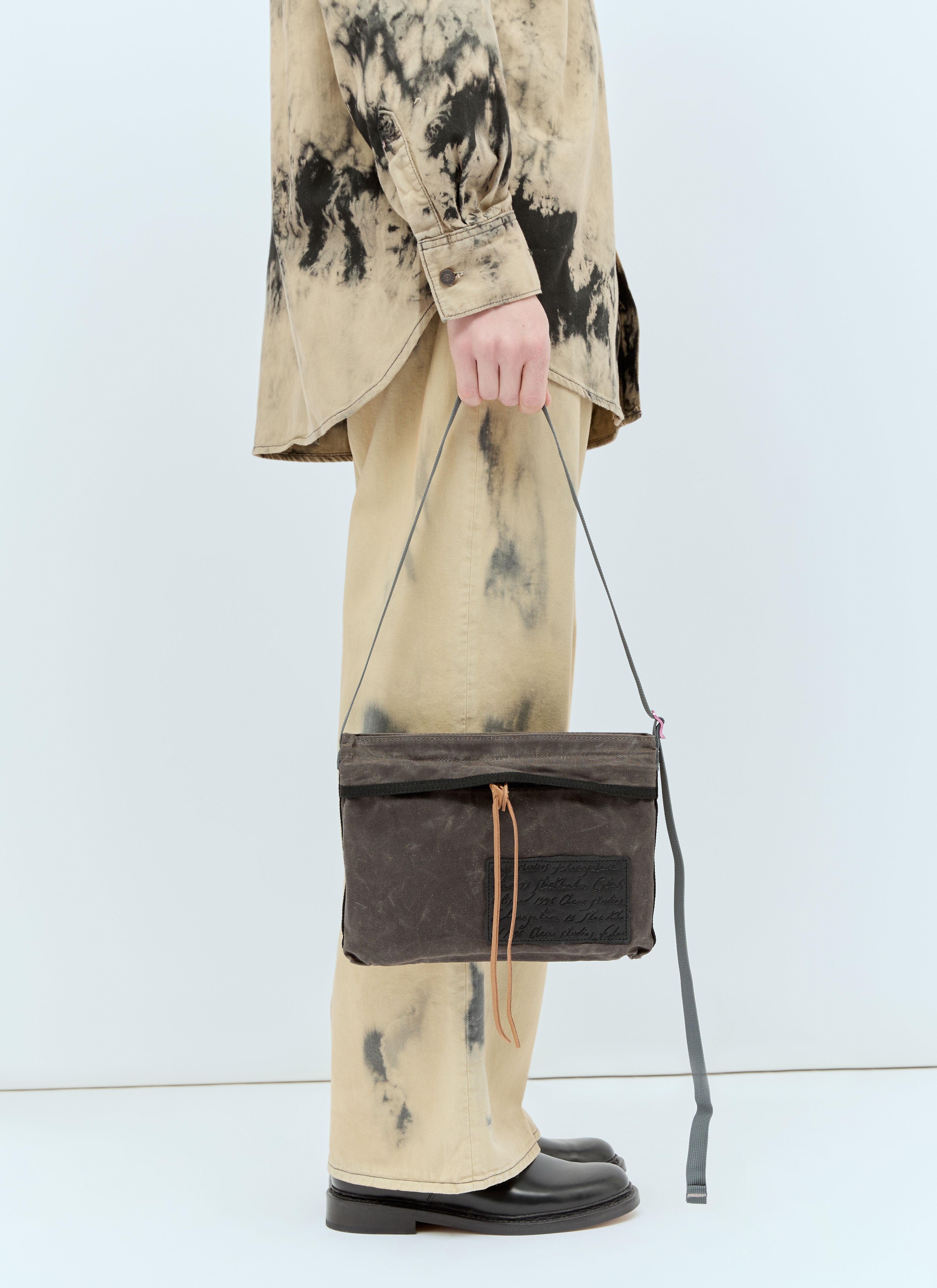 Acne Studios Canvas Crossbody Bag en Grey pour homme LN CC