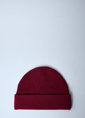 Gucci GG Wool-Blend Beanie Brown guc0159072