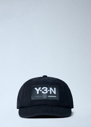 Y-3 X NBHD Logo Motif Baseball Cap Black ynb0162004