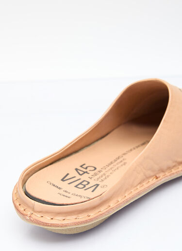 Comme des Garçons Homme x VIBAe Leather Slip-On Shoes Beige chv0156002