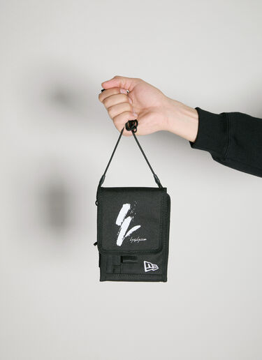 Logo Print Neck Pouch Yohji Yamamoto Logo Print Neck Pouch Black yoy0154015