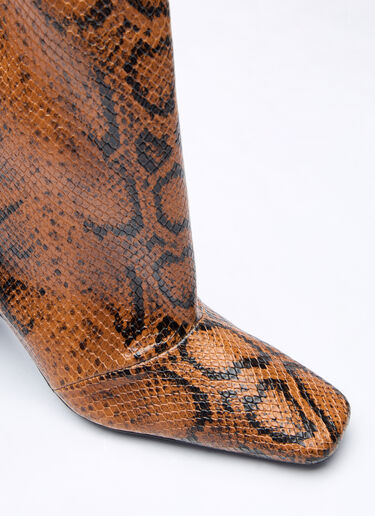 Snake Print Bridge Boots Coperni Snake Print Bridge Boots Brown cpn0257009