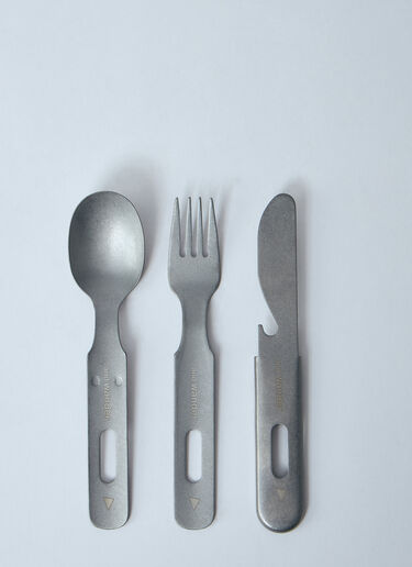 And Wander Cutlery Set On Keyring White anw0149021