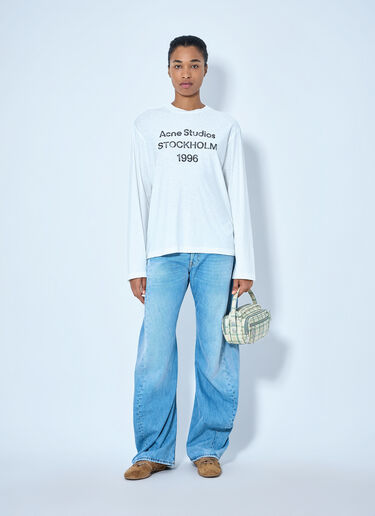 Acne Studios 2006F Distressed Wide Leg Jeans Blue acn0265008