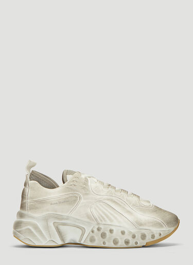 Acne Studios Rockaway Tumbled Technical Sneakers White acn0134017