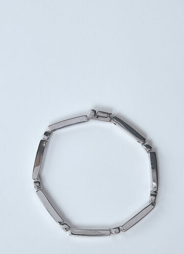 Saint Laurent Metal Bar Bracelet Silver sla0159016