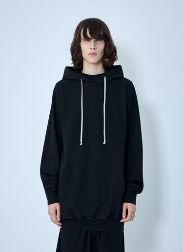 Rick Owens DRKSHDW Drawstring Hooded Sweatshirt Black drk0164021