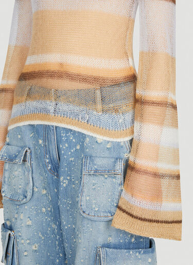 Acne Studios 스트라이프 스웨터 브라운 acn0252017