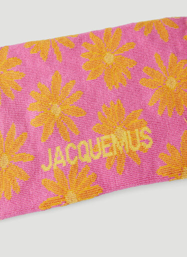 Jacquemus Les Chaussettes Fleurs Socks Pink jac0148051