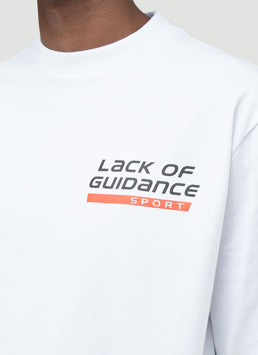 Lack of Guidance Sport Long-Sleeved T-Shirt White log0144007