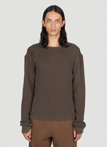 Thermal Long Sleeve T-Shirt Entire Studios Thermal Long Sleeve T-Shirt Brown ent0153027