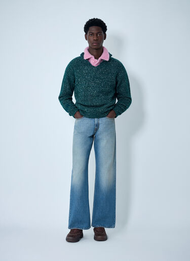 ERL Wool-Blend Sweater Green erl0162006