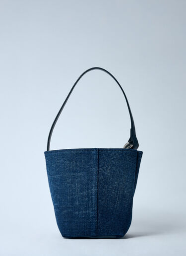 JW Anderson Small JWA Denim Corner Bucket Bag Blue jwa0259008