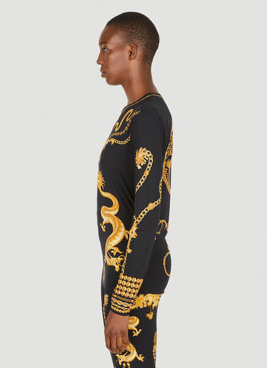 Marine Serre Ornament Moon Long Sleeve Top in Black für Damen | LN-CC®