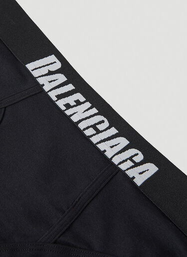Balenciaga Slip Elastico Logo Underwear, Body in Black