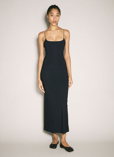 MM6 Maison Margiela Fluid Maxi Dress Black mmm0257003