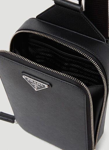 Prada Saffiano Crossbody Bag Black pra0153023