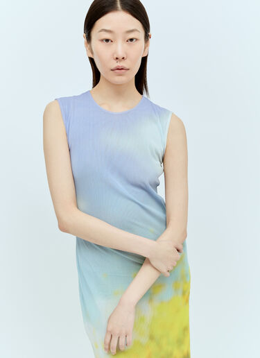 Acne Studios 模糊印花超长连衣裙 紫色 acn0256010