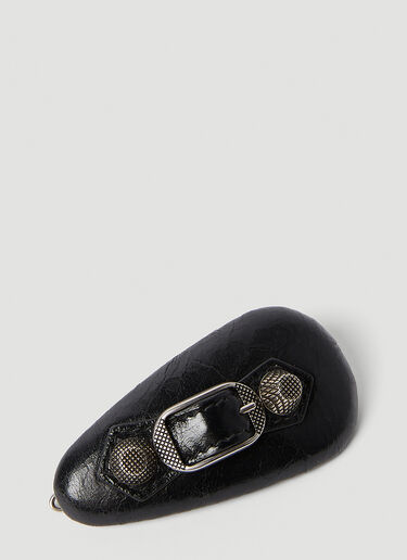 Balenciaga Cagole Hair Clip Black bal0254050