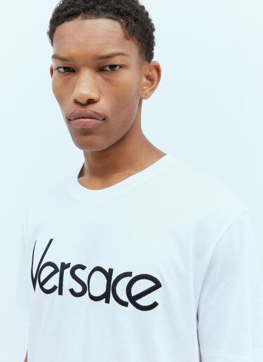 Versace 1978 Re-Edition ロゴTシャツ ホワイト ver0154004