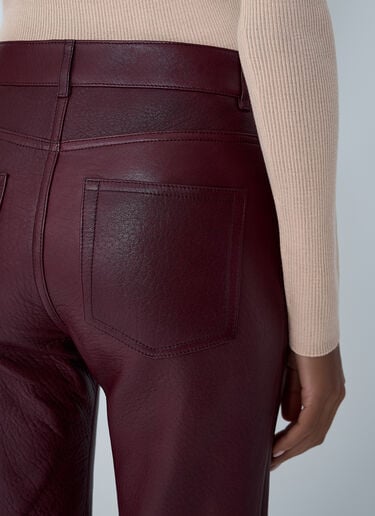 Flared Leather Pants Chloé Flared Leather Pants Red chl0262008
