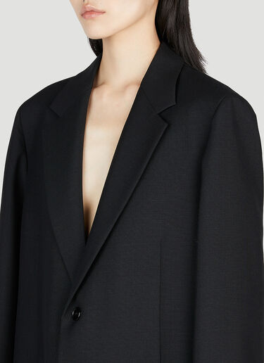 Cheval Oversized Coat The Row Cheval Oversized Coat Black row0253003