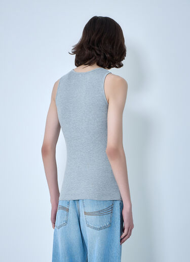 ERL Ribbed Tank Top Grey erl0164006