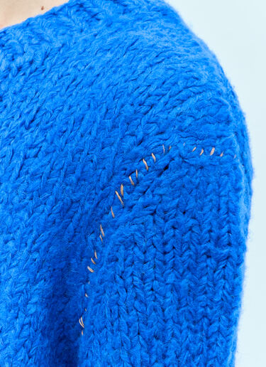 Acne Studios Knitted Alpaca Mix Sweater Blue acn0154019