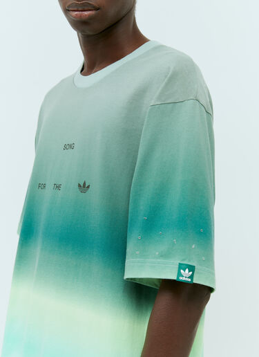 adidas x Song for the Mute ロゴプリントグラデーションTシャツ グリーン asf0154007