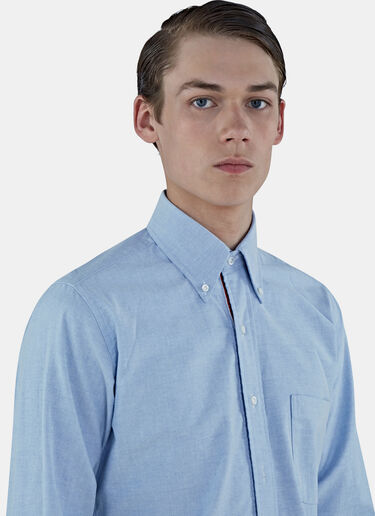Thom Browne Striped Placket Classic Oxford Shirt Blue thb0125028