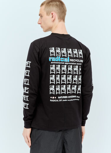 Space Available ラジカルリサイクルTシャツ  ブラック spa0356016