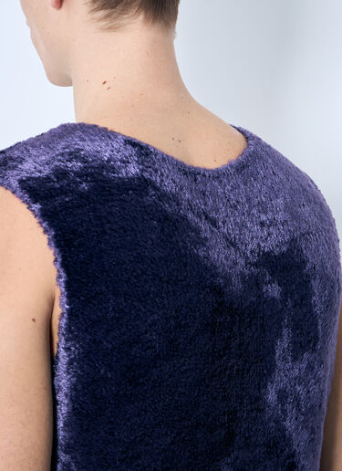 Dries Van Noten Fluffy Knit Top Purple dvn0160029
