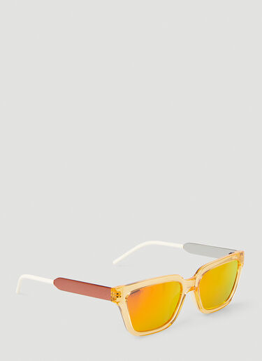 Translucent Square Sunglasses Gucci Translucent Square Sunglasses Orange guc0145157