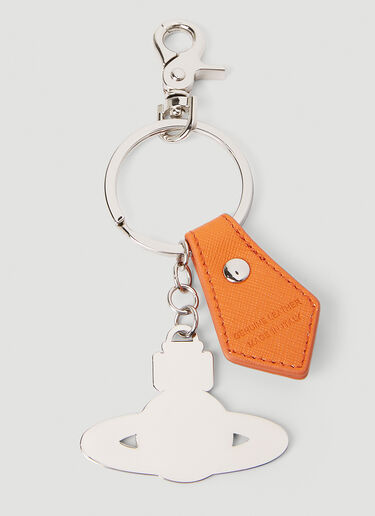 Vivienne Westwood Saffiano 星环钥匙圈 橙色 vvw0152051