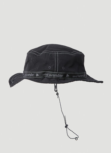 And Wander JQ Tape Bucket Hat Grey anw0149018