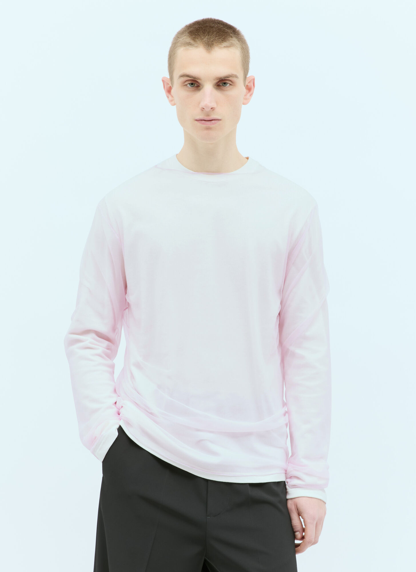 Shop Jil Sander Layered T-shirt In Pink