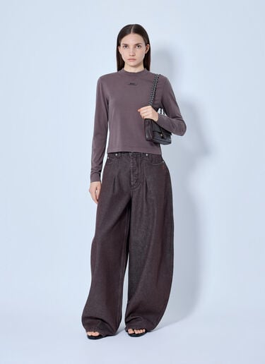 LN-CC® - Jacquemus: Le De-Nîmes Ovalo Jeans - Brown Jacquemus Le De-Nîmes Ovalo Jeans Brown jac0266001