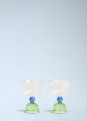 &k Amsterdam Set Of Two Tulip Glasses Multicolour wps0692393