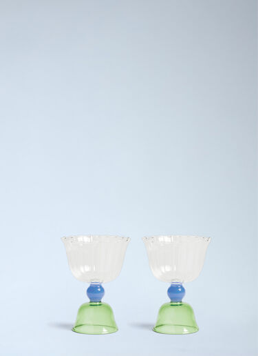 Set Of Two Tulip Glasses &k Amsterdam Set Of Two Tulip Glasses Multicolour wps0692393