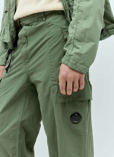 C.P. Company Flatt Nylon Cargo Pants Green pco0155014