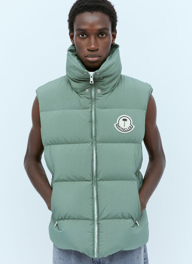 Moncler x Palm Angels Rodmar Down Vest Green mpa0355002