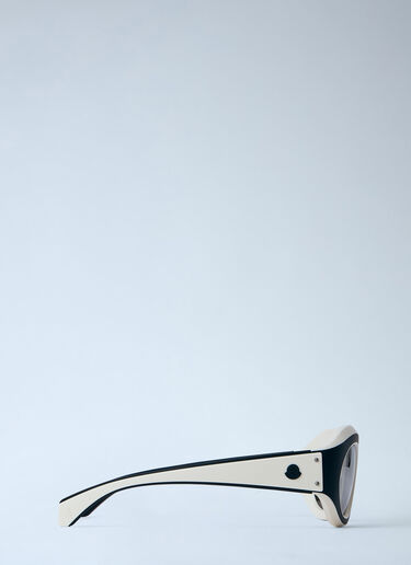 Moncler Oval Frame Sunglasses White lmo0364005