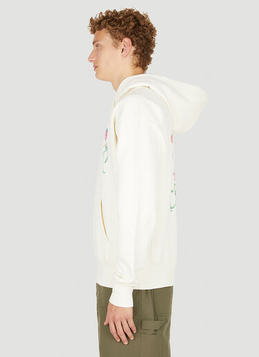 Soulland Flowers Hooded Sweatshirt White sld0150012