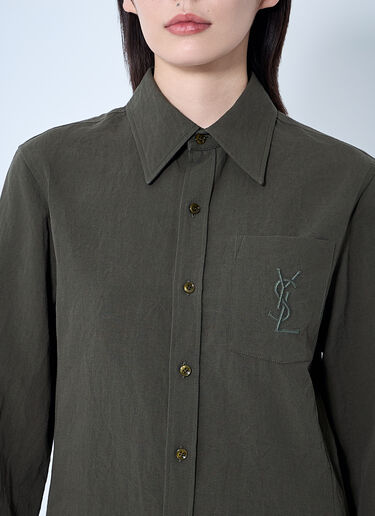 Saint Laurent Cassandre Shirt Beige sla0259014