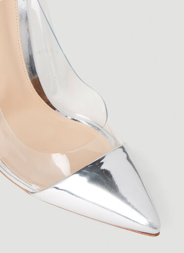 Gianvito Rossi Plexi 105 Heels Silver gia0252015