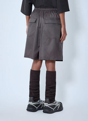 Moncler x Rick Owens Drawstring Midi Kilt Shorts Grey mcs0363013