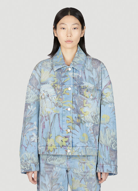 Stella McCartney 리와일드 플로라 데님 재킷 베이지 stm0247027