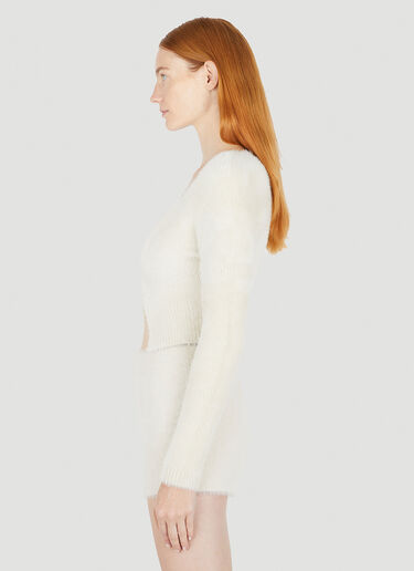 Jacquemus La Maille Neve Cardigan White jac0250125