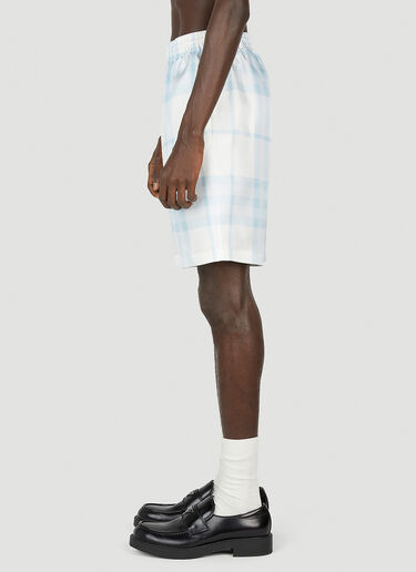 Burberry Bradeston Check Shorts Light Blue bur0152033