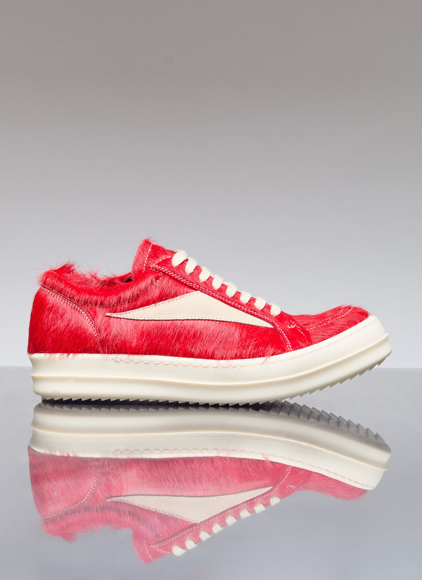 Shop Rick Owens Vintage Sneakers In Red